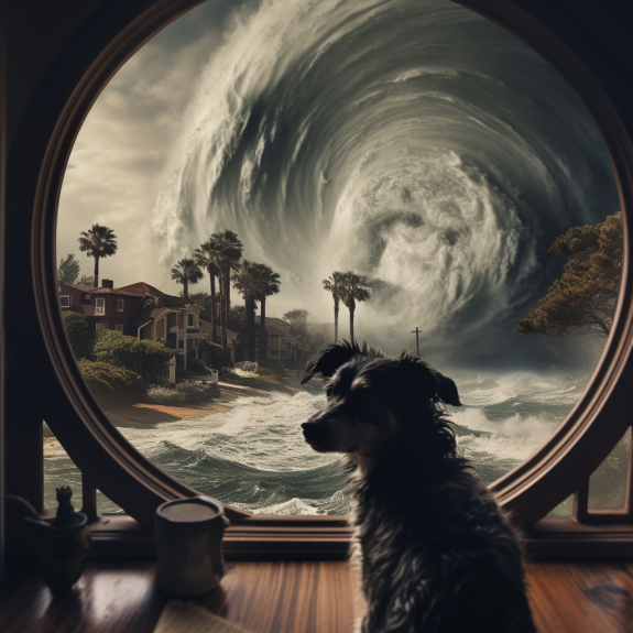 "Ensure your furry friend's safety in Hurricane Hillary! Discover expert tips to protect your canine companion during the storm in California. Get prepared today."