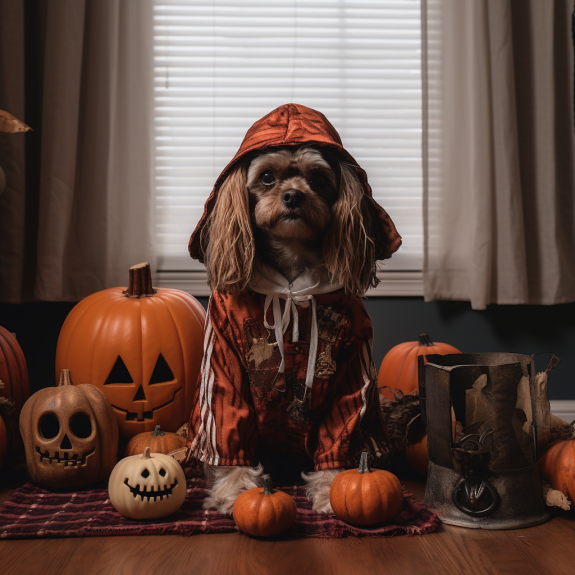 "Unleash a spooktacular Halloween for your pup! Discover how to create a howling good time with costumes, treats, and festive fun. 🎃🐾 #HalloweenWithDogs #PetFestivities"